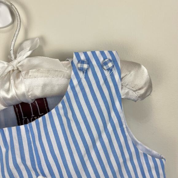 Lil Cactus Blue Bunny Shortall Romper 6-12 Months - Picture 2 of 7